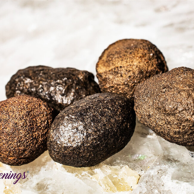 Moqui Balls Marbles (Shaman Stones) - Pair Set Large Thunderballs - Rough Raw Natural