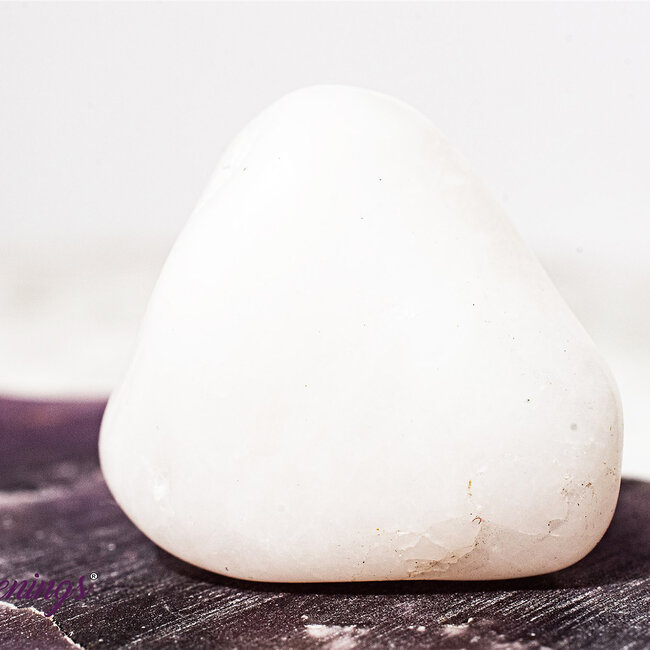 Milky Snow White Quartz - Tumbled