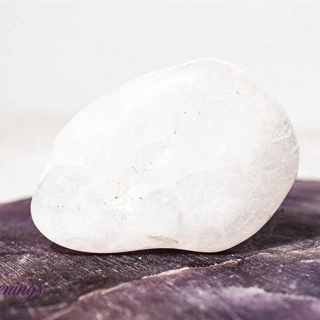 Milky Snow White Quartz - Tumbled