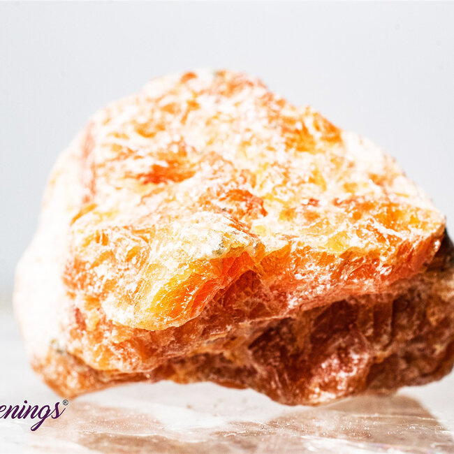 Dark Orange Calcite - Rough Raw Natural