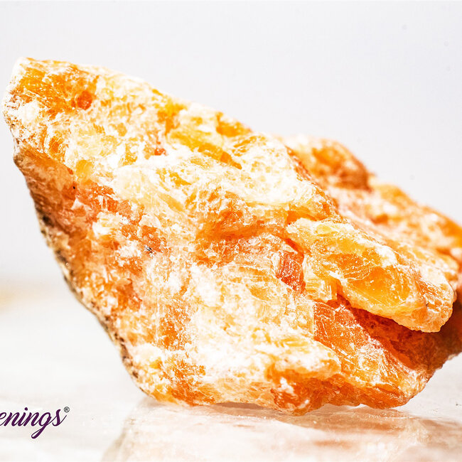 Dark Orange Calcite - Rough Raw Natural