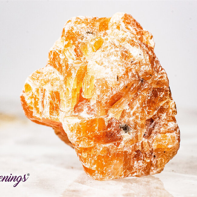 Dark Orange Calcite - Rough Raw Natural