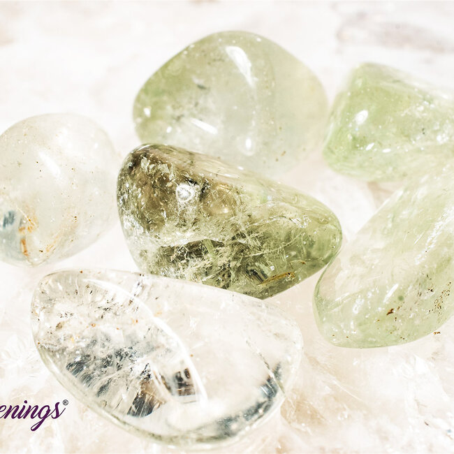 Light Prasiolite (Green Amethyst) - Tumbled