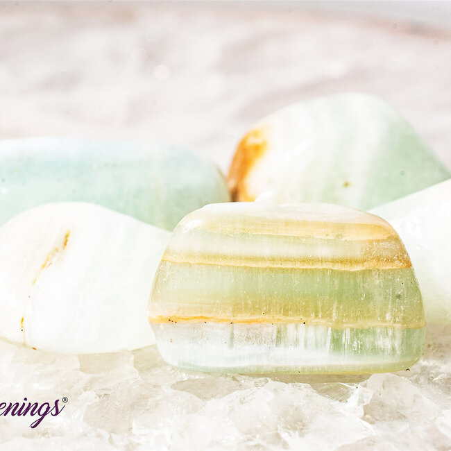 Pistachio Sea Green Calcite - Tumbled