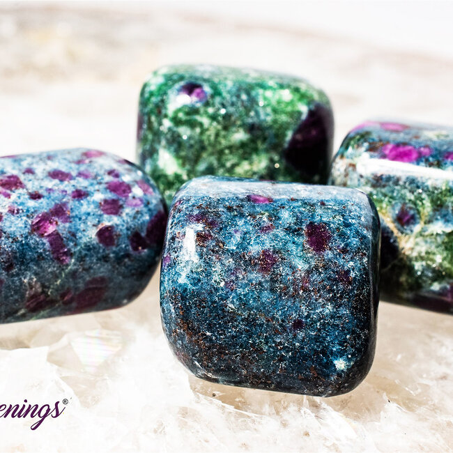 Ruby in Kyanite -  Tumbled