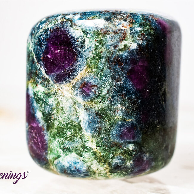 Ruby in Kyanite -  Tumbled