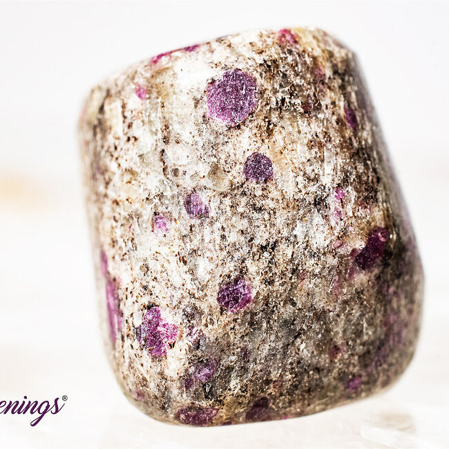 Ruby in Albite - Tumbled