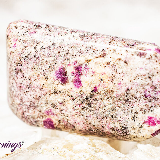 Ruby in Albite - Tumbled