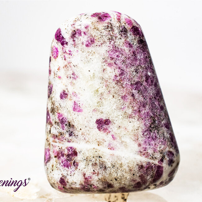 Ruby in Albite - Tumbled