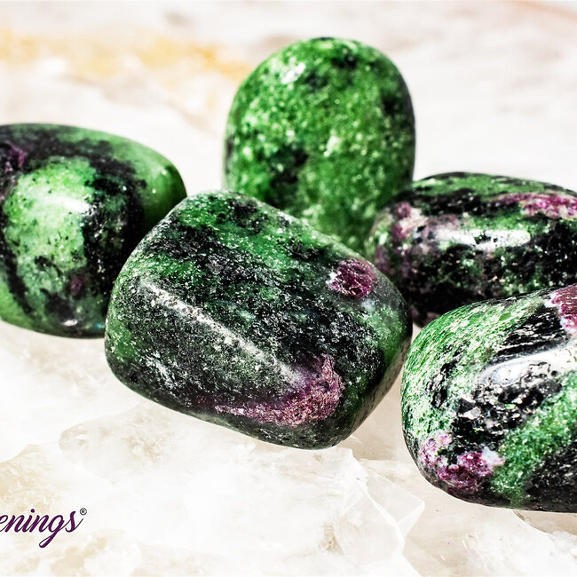 Ruby  Zoisite (Anyolite)- Tumbled