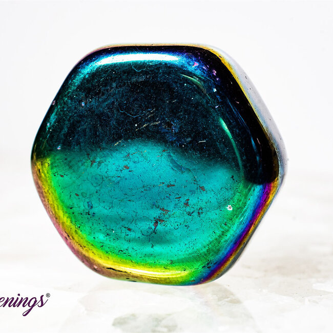 Magnetic Rainbow Hematite - Tumbled