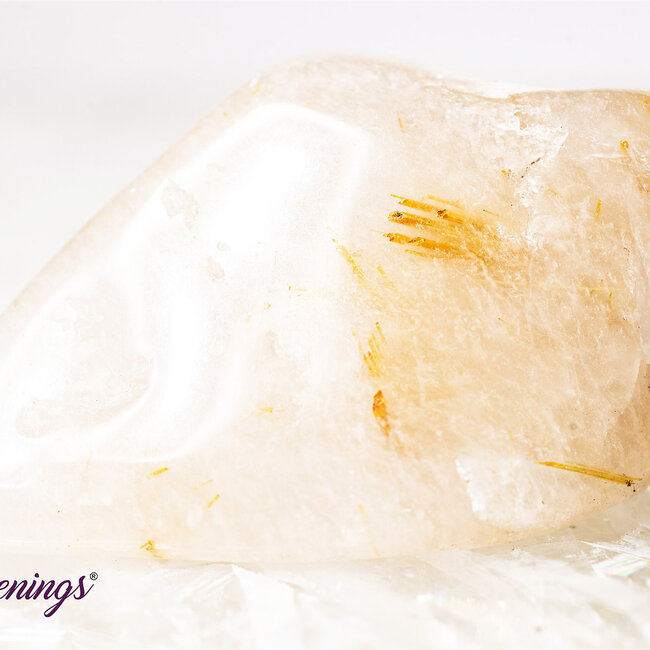 Gold (Golden Rutile Angel Venus Hair) Rutilated Quartz - Tumbled Smooth