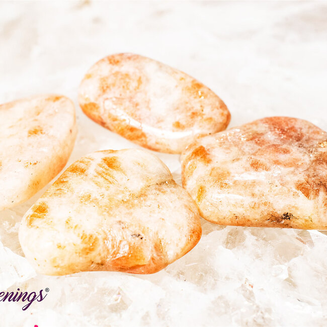 Sunstone (Heliolite) - Tumbled