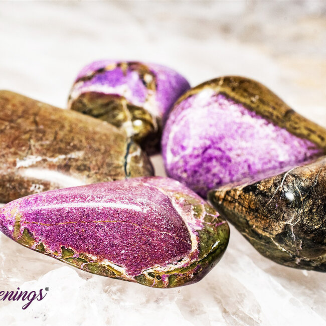 Atlantisite (Stichtite in Serpentine Tasmanite) - Tumbled