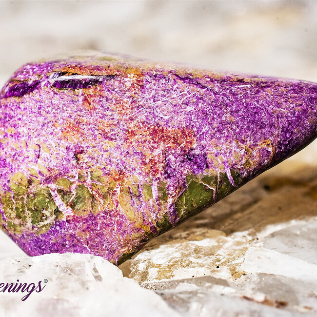 Atlantisite (Stichtite in Serpentine Tasmanite) - Tumbled