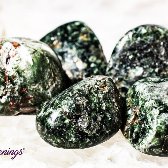 Seraphinite (Serafina Green Chlorite) - Tumbled