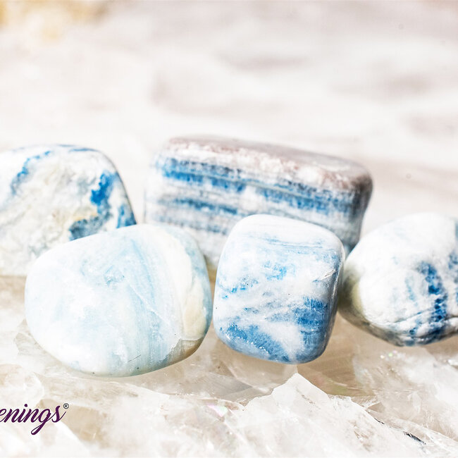 Blue Scheelite - Tumbled