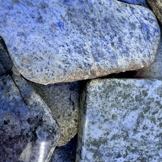 Dumortierite Slice - Medium Slab Flat