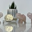 Rose Quartz Elephants - Small 1.5" Carving Animal