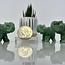 Green Aventurine Elephants - Small 1.5" Carving Animal Figurine