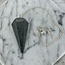 Hematite Pendulums - Dowsing Hexagonal Faceted Cone Point Divination - Silver Chain Crystal Gemstone