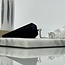 Black Tourmaline Pendulums - Dowsing Hexagonal Faceted Cone Point Divination-Silver Chain-Crystal Gemstone