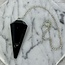 Black Tourmaline Pendulum-Dowsing Hexagonal Faceted Cone Point Divination-Silver Chain-Crystal Gemstone