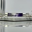 Amethyst & Clear Quartz Point Pendulums - Dowsing Faceted Divination Silver Chain - Crystal Gemstone