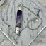 Amethyst & Clear Quartz Point Pendulums - Dowsing Faceted Divination Silver Chain - Crystal Gemstone