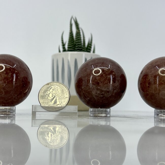 Strawberry Quartz (Red Guava) Sphere - 40mm