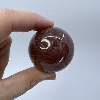 Strawberry Quartz (Red Guava) Sphere - 40mm
