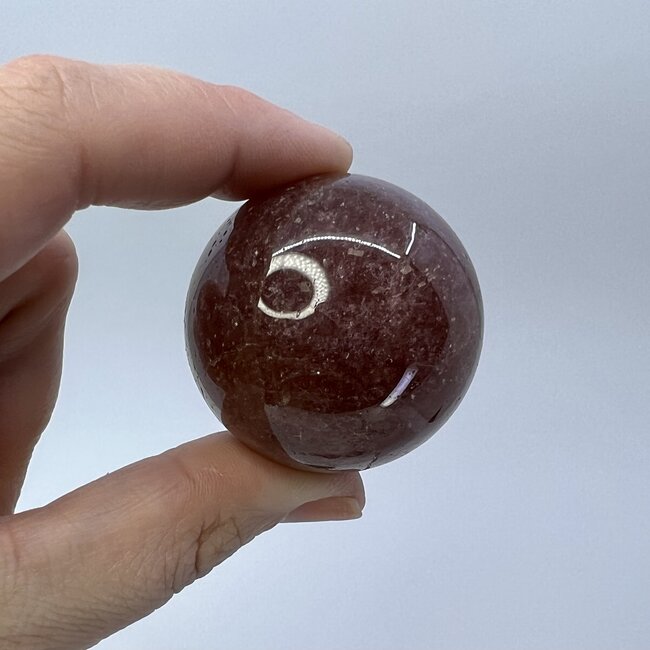 Strawberry Quartz (Red Guava) Sphere - 40mm