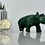 Malachite Hippos - Medium 2.5" Animal Carving