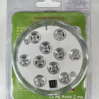 Light Base - Acrylic Submersible LED Multicolor with Remote - 2.75 x 1"H