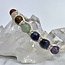 7 Seven Chakra Hemp Bracelets - Adjustable White Cream Off White
