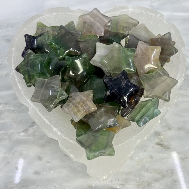 Rainbow Fluorite Stars - Medium