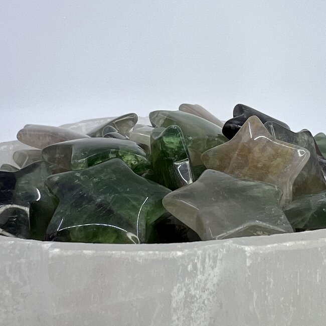 Rainbow Fluorite Stars - Medium