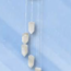 Clear Quartz Points Windchime Mobile 7pc Rough Crystal Wind Chime