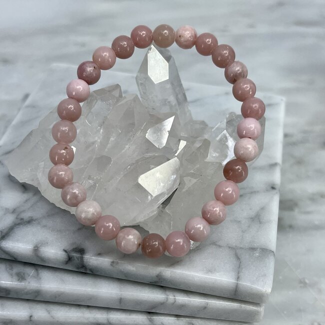 Pink Opal Bracelet- 6mm - Awakenings