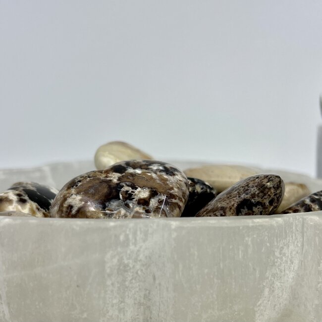 Chocolate (Coke) Calcite Puffy Hearts - Small