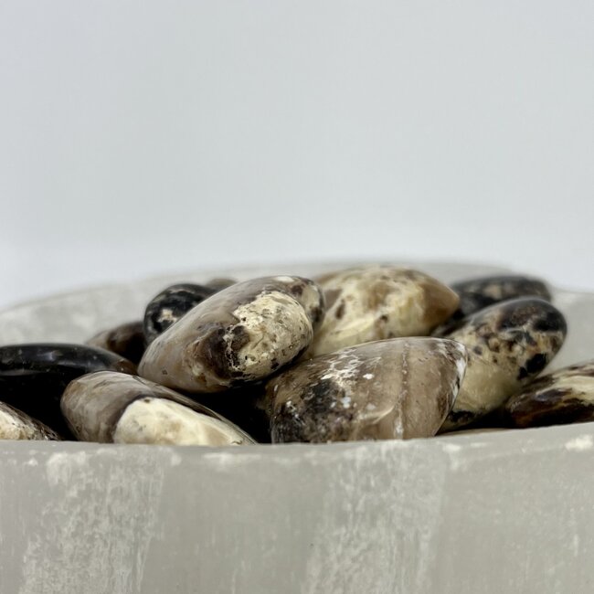 Chocolate (Coke) Calcite Puffy Hearts - Small