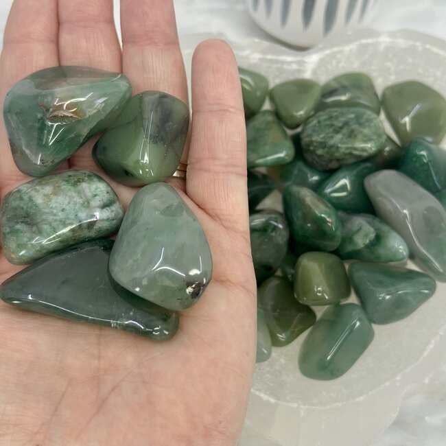 Green Chalcedony - Tumbled
