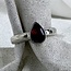 Pink Tourmaline Teardrop/Pear Ring-Size 6 Faceted Sterling Silver