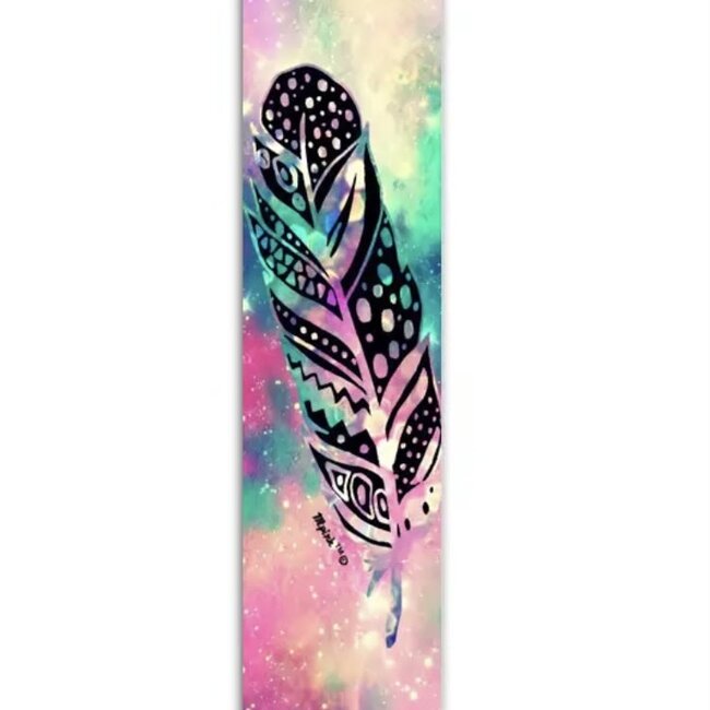 Tapestry / Banner/ Wall Hanging Decor - Multi Color Feather - Large 56in x 12.75in