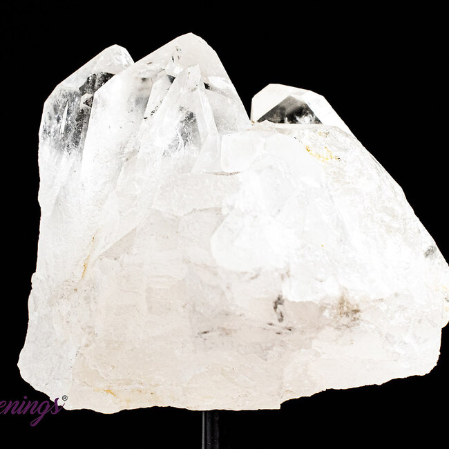 Clear Quartz Cluster on Pin Stand - Medium (7-8") - Rough Raw Natural