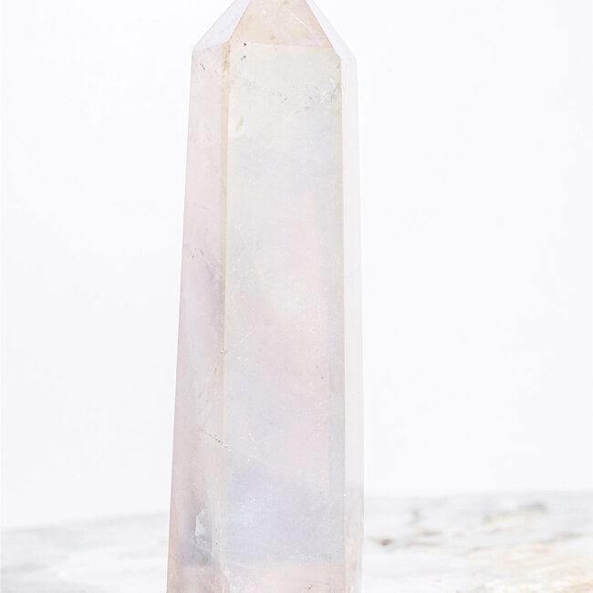 Aura Rose Quartz Tower Point Generator- Medium (3-4)"