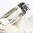 Clear (Crystal) Quartz Pendants - Natural Point  (1-2") - Silver Plated Cap Raw Natural