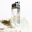 Clear (Crystal) Quartz Pendants - Natural Point  (1-2") - Silver Plated Cap Raw Natural