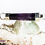 Amethyst & Clear Quartz Point Pendulum-Dowsing Faceted Divination-Silver Chain-Crystal Gemstone