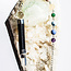 Shungite, Chakra & Clear Quartz  Pendulum-Dowsing Hexagonal Faceted Point Divination-Silver Chain-Crystal Gemstone
